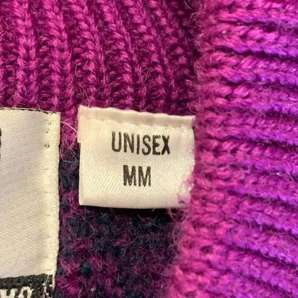 EIR‎ Vintage Vintage Boiled Wool Geometric Crew Neck Long Sleeve Sweater Size M - Picture 10 of 13